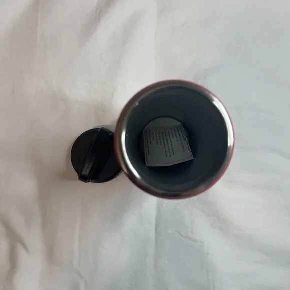 Disney Parks Mickey Park Map Aluminum Metal Travel Tumbler No Spill Sip Lid NWOT - Picture 3 of 9